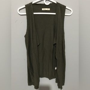 Old Navy military green cardigan